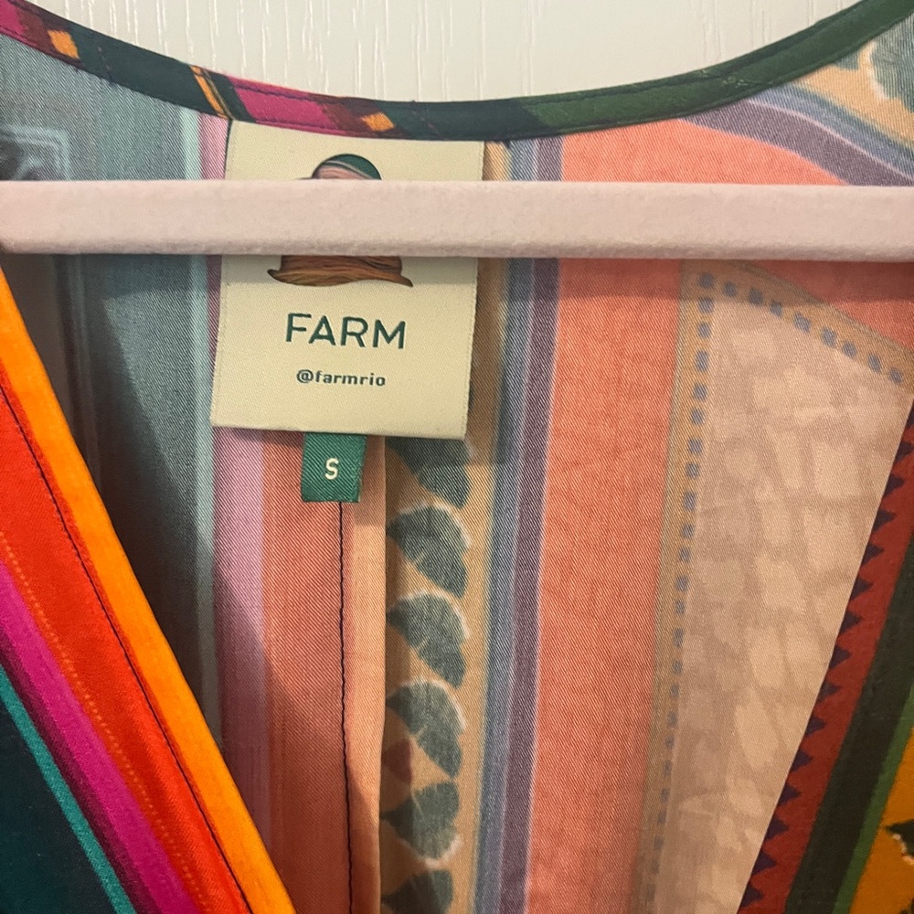 Farm Rio Scarf Print Kaftan - Picture 9 of 14